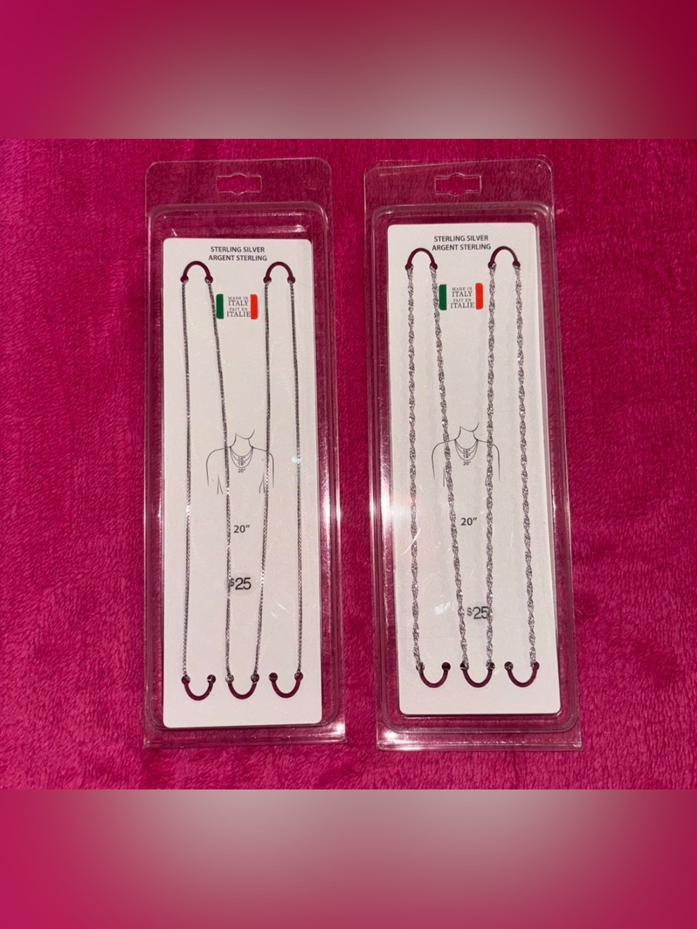 Sterling Silver Necklace Chains